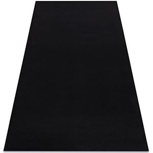 Tapijt anti-slip RUMBA eenkleurige gom zwart 80x120 cm