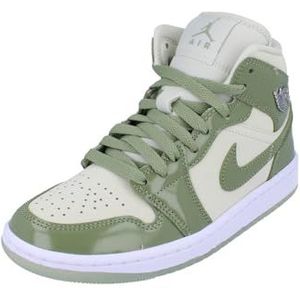 Jordan - Air 1 Mid - Sneakers - Sea Glass - Nubuck en Leer, Nike Air Demping