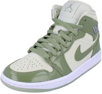 Jordan - Air 1 Mid - Sneakers - Sea Glass - Nubuck en Leer, Nike Air Demping