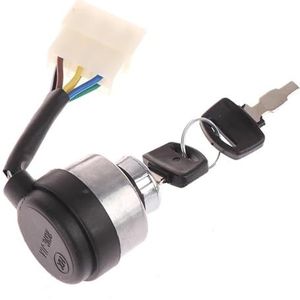 Motor Start Stop Knop - 6-draads - Benzine-Dieselgenerator - Startschakelaar - Contactslot