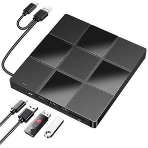 7-in-1 Externe Multifunctionele Optische Drive USB-computer Dvd-speler Laptop Brander Ultradun Heldere Beeldkwaliteit Stabiele Audio