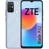 ZTE Blade A52 Smartphone, 6,52 inch HD+, 2 GB RAM, 64 GB geheugen, 5000 mAh batterij, vingerafdruklezer, drievoudige camera 13 MP, blauw