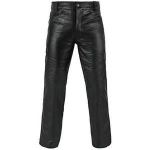 FNine - Leren Broek - Zwart - Motorbroek - Echt Leer - Volnerf