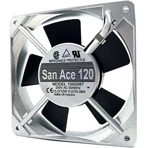 LMNCBVYA High-Performance 120mm Aluminum Frame Fan - 13.5W/12W, 2500/2900 RPM, 2-Pin Connector, AC230V, Quiet Operation, Ideal for PC and Electronics