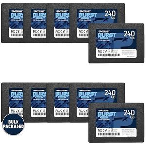 Patriot Memory Burst Elite SATA 3 SSD 240 GB 2,5 interne Solid State Drive, bulkverpakking van 10 - PBE240GS25SSD0B