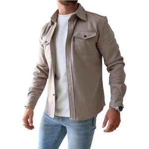 ArknAv Heren button-down sweatshirt-jas, casual, stijlvolle overhemd, casual jeugd-herenhemd