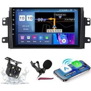 Android 14 Auto Stereo Navi voor S-uzuki SX4 (2006-2014) 9 ""QLED-scherm Autoradio met draadloze carplay Android Auto GPS Navigatie met Bluetooth 5.0 HIFI FM 5G-WiFi SWC RDS MIC,M200s