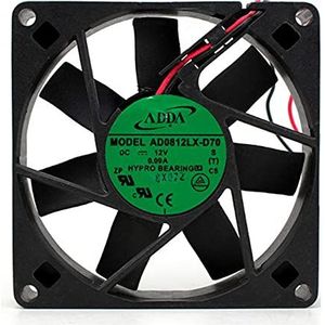 8015 AD0812LX-D70 DC12V 0.09A 80x80x15mm 2-wire silent cooling fan
