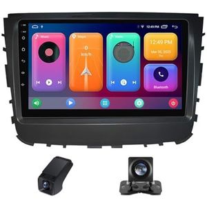 Autoradio,Android 13 geldt geldt voor SsangYong Rexton Y450 Y400 Musso 2 2018-2021 9 inch HD touchscreen autoradio met draadloze Carplay Android Auto Bluetooth FM RDS GPS-navigatie(NF-1)