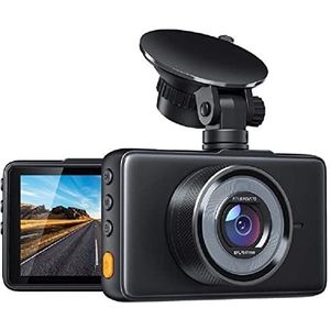 Webcam, Dash Cam 108 0P FHD DVR Auto Driving Recorder 3 inch Lcd Scherm 170 ° Groothoek, G-sensor, WDR, Parkeermonitor, Loop Recor(With Step-down line)