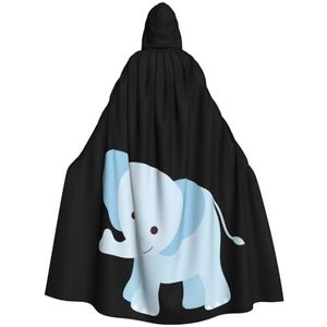 WURTON Olifant Baby Print Hooded Mantel Unisex Volwassen Mantel Halloween Kerst Hooded Cape Voor Vrouwen Mannen