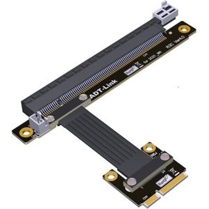 Allowish Mini Pcie Naar PCIE X16 Draadloze Netwerkkaart Adapter Verlengkabel PCIE4.0 (40CM, R63JC 4.0)