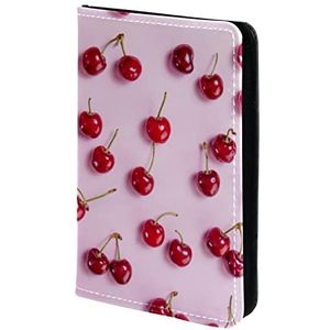Cherry PINK mooie paspoorthouder, paspoorthoes, paspoortportemonnee, reisbenodigdheden, Meerkleurig, 11.5x16.5cm/4.5x6.5 in