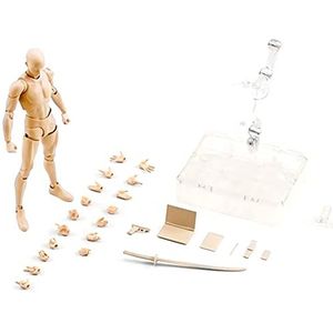 Body Kun Actiefiguren - Tekening Figuurmodellen voor kunstenaars, PVC Body Kun en Body Chan Set Art Model Figuur voor SHF S H Figuarts Fotografie Prop Kids Collectible Speelgoed