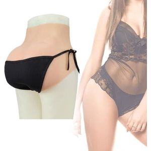 Adima Cross-dressing siliconen vagina slipjes met hoge elasticiteit, billenverhoger en corrigerend ondergoed, kan plassen en ingebracht worden voor cosplay,Nude,Basic
