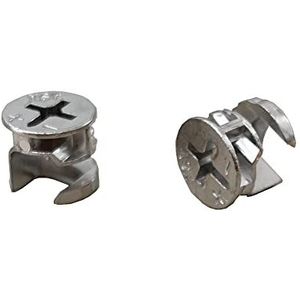 12 x 10 mm Cam Lock vervangingen, Cam Connector fittingen, Meubels Cam Lock Nut Hardware onderdelen voor kast dressoir lade tafel, 20 stuks