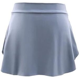 UBOHUZ 2 Stuks Volwassen Side Split Ballet Rokken voor Vrouwen Meisjes Korte Ballerina Dance Wear Jurk voor Vrouwen, Grijs, Height 175-180cm