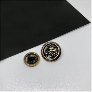 Button， Knopen Naaien Crafts， 10 Stuks 15/20/25 Mm Retro Leeuwenkop Ontwerp Metalen Knoppen for Jas Kleding Decoratieve Knoppen vintage Jas Knoppen(Bronze,15mm)