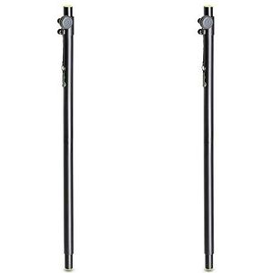 2x Gravity SP 3332 Speaker Pole 35mm tot 35mm Twee Deel Verstelbare Stand DJ Disco