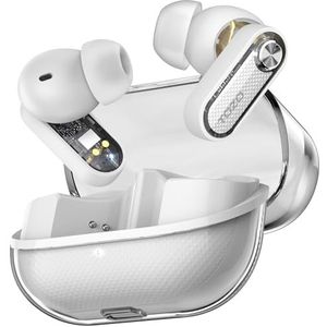 TOZO Crystal Pods Hybride actieve ruisonderdrukking Draadloze oordopjes, Dual Mics ENC AI Clear Calls, Bluetooth 5.4 in Ear Headphones, 35H Long Playtime, IPX5 Waterproof Headset, 32 EQ's via App