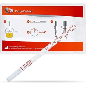self-diagnostics alcoholtest - EtG sneltest - ethylglucuronid urinetest - 2 urineteststrips - hoogwaardige diptest voor thuisgebruik - alcoholtester zelftest
