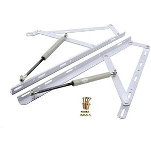 Gasveer vertragende liftsteun, Pakket van 2 opbergbedhefmechanismen, veelkleurig, meerdere maten(White,120cm)