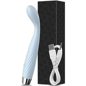 G Spot Vibrator Sex Toys | Pinpoint G-Spot Stimulator | Intelligent Heating Function & 7 Patterns Dildo Vibrator |Waterproof & Quiet Vibrator Wand |Adult Toys for Woman (Blue, With box)