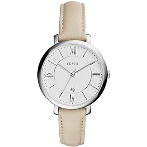 Fossil Jacqueline Beige lederen horloge