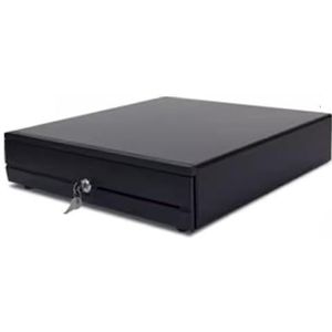 Kassa geld opbergdoos, Kassalade, automatisch openende kassa POS-geld Kassalade Multifunctionele winkelbon-opslagdoos Verwijderbaar muntvak(Noir)