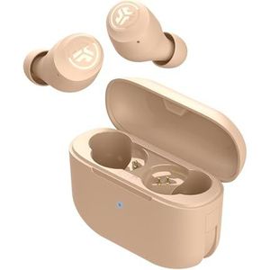JLab Go Air Tones+ True Wireless Oordopjes, Bluetooth Draadloze Hoofdtelefoon en 35+H speeltijd, oplaadstation, Microfoon, JLab App en de Kleinste Pasvorm Ooit, Tone 474