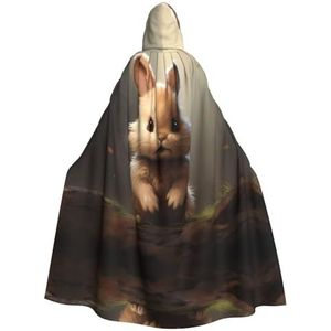 DURAGS Schattig konijntje modieus cosplay kostuum mantel - unisex vampier cape voor Halloween & rollenspel evenementen