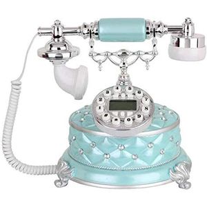 Telefoon Telefoon Mode Creatieve Antieke Thuiskantoor Slaapkamer Studie Woonkamer Telefoon Retro Vintage Telefoon Blauw Scherm (Blauw)