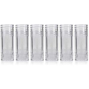 make-up container,cosmetische potten,6-Pack 15ml Ronde Deodorant Containers Lippenbalsem Tubes Containers Twist-Up Plastic Hervulbare Lege Tubes for DIY Deodorant (Transparant)