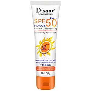 Spf 50 Zonnebrandlotion - Natuurlijke breedspectrum zonnebrandcrème met vitamine C,Zonneschermbeschermer voor gezicht en lichaam, zonnecrème voor de meeste huidtypes Xinme