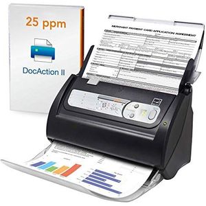 Plustek Smartoffice PS186 - Desktop documentenscanner (dubbelzijdig scannen, DIN-A4, 600dpi), voor Windows