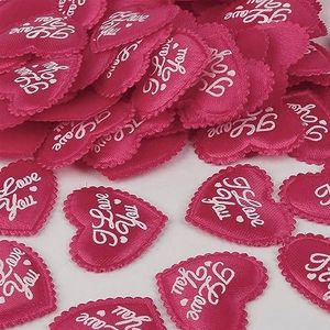 Feestdecoraties mix kleur 100 stuks 2 ~ 3,5 cm spons hart bruiloft confetti gooien bloemblaadjes voor liefde bruid Valentijnsdag cadeau feestkamer decoratie (kleur: 35 x 30 mm fuchsia)