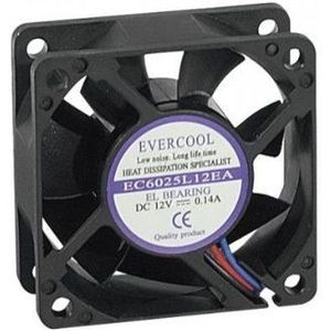 Exertis Connect - PC-Ventilator - Compact - Zwart - Glijlager - 12 V DC