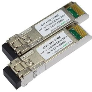 5 paar transceivers Single Fiber WDM SFP 10G SFP 80Km 1270/1330nm met LC-aansluiting DDM