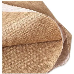 Vintage Speaker Mesh Doek - Linnen Stijl Transparante Stofdicht Retro Stof voor Gitaar Audio & Sub-woofer - 1,45 m x 0,5 m Antieke Stijl Cover (Donkerbeige)