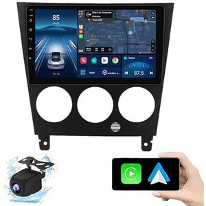 Android 14.0 2 Din Autoradio 9"" Touchscreen Auto Stereo voor Subaru Impreza 2002-2007 met Draadloze Carplay Android Auto GPS navigatie AHD Omgekeerd beeld Stuurwielbediening(P1(1G+32G))