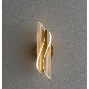 Slaapkamer Verlichting Voor Woonkamer Slaapkamer Zolder Hotel Gangpad Licht Postmoderne Gouden Wandlamp Koper Decor Blaker Licht Binnentraplamp Wandlampen Moderne wandlampen (Color : Warm White (2700