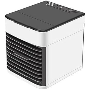 Home Mini-airconditioner Draagbare luchtkoeler 7 kleuren LED USB Persoonlijke ruimtekoeler Ventilator Luchtkoelventilator Oplaadbare ventilator Bureau Gebruiksvriendelijk(White)