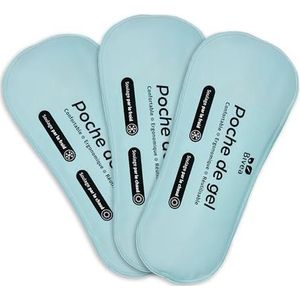 Bivea - Set van 3 ergonomische warme en koude kompressen - Perineale Cryotherapie - De voordelen van koude op het perineum - Klein formaat voor gebruik overdag, 3 stuk