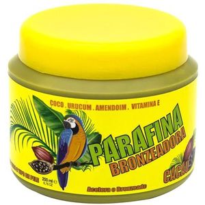 Real Natura Paraffine Cacao bruining, intensieve en natuurlijke bruining, hydraterend en zachtmakend, eenvoudig te gebruiken en snelle absorptie, 200 ml