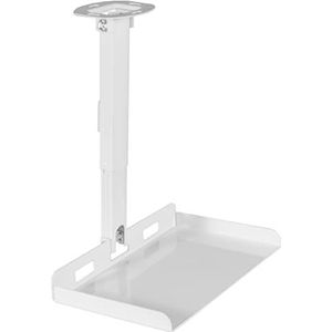 VIVO Universele plafondverlengbare projectorladebevestiging, in hoogte verstelbare projectie, installatie zonder gat, verborgen kabelgeleiding, wit, MOUNT-VP08W