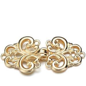 Shirt Cinch Swirl Clip Cape Clips, Sjaal- en cardiganclips for dames meisjes, 3-pack, veelkleurig(2-gold)