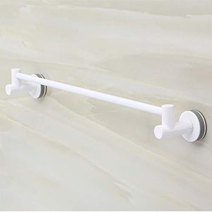 Zelfklevende enkele handdoekrail Vacuümzuignap Handdoekstangrail, draaibare basis, handdoekrails Wandmontage for keukenbadkamers(Color:Gray)