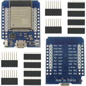 EPLZON 2 stuks ESP32 mini-module Bluthooth ESP32 NodeMCU WiFi ontwikkelingsplaat module Bluthooth Chip CH9102F compatibel met Arduino met Pin, micro-USB-interface
