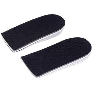 Hoogteverhoging Inlegzolen, 2 stuks, EVA Hoogte Verhogen Binnenzool Deodorant Ademend Memory Foam Pads Onzichtbare Binnenhoogte Toenemende Schoen Half Pad voor Unisex (halve maat 2,3 CM)