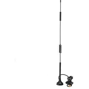 SMA antenne 18dBi, high gain 4G / 3G / 2G GSM LTE buitenantenne met magnetische voet 36cm hoogwaardige 4G metalen antenne voor reclamemachines ()